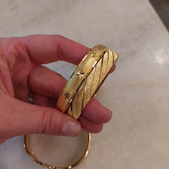 Monet gold bangle set - Picture 2 of 5